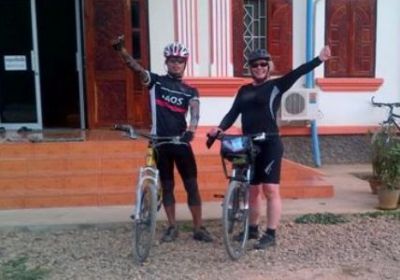  Cycling on the  tour with redspokes